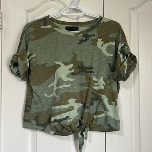 SANCTUARY camo top